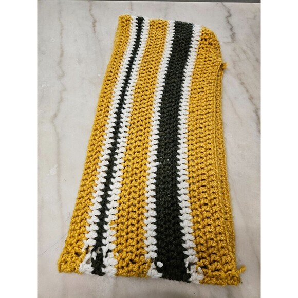 Women's Hand-Knit Headband/Ear-Warmer For Women/Girls in Canary Yellow/Black - Picture 2 of 7